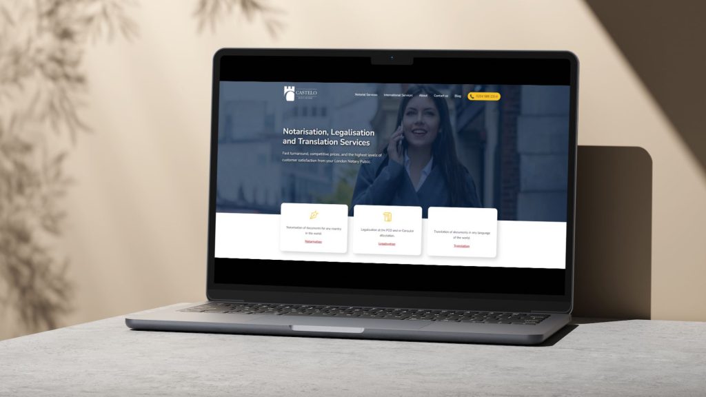 Black&blanco help Castelo Notaries to boost online presence for increased brand awareness and to drive growth.